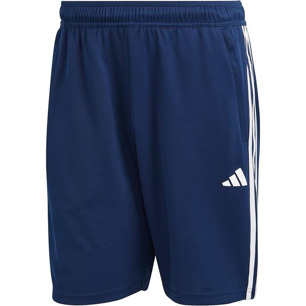 Adidas Men's X-Large Essentials Piqué 3-Stripes NAVY Training Shorts - Aeroready